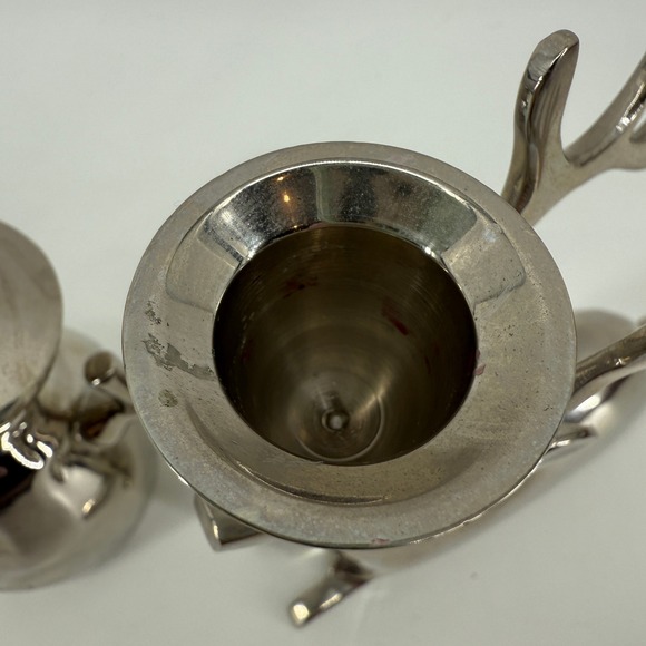 Set of 3 Silver Metal Reindeer & Snowman Candle Holders Modern Christmas Decor - Picture 8 of 13